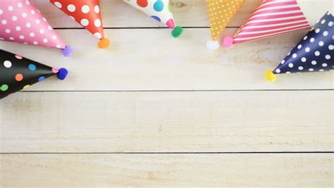 Accessories For Kids Birthday Party Stock Footage Video