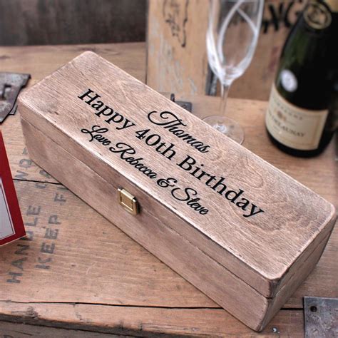 Personalised Wooden Wine Box Birthday Gift My Xxx Hot Girl