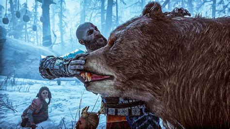 Kratos Saves Freya From Atreus Bear Transformation Rage God Of War Ragnarok Youtube