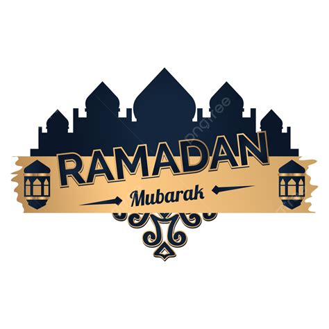 O Cartão Marhaban Ya Ramadhan 2023 Com Mesquita E Lanterna Vetor Png