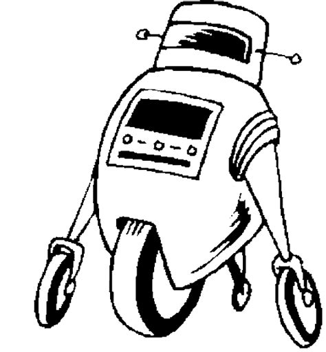 robot  coloring page