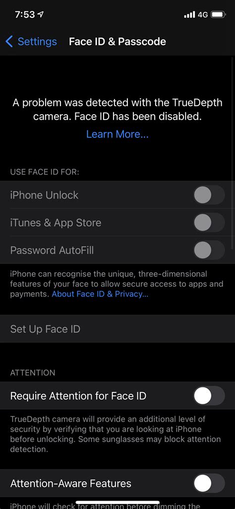 My Face Id Not Working Please Ios Check Apple Community