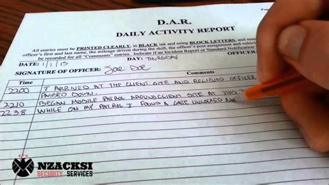 Daily Activity Reports For Your Guards Security Guard Service Cape Town
