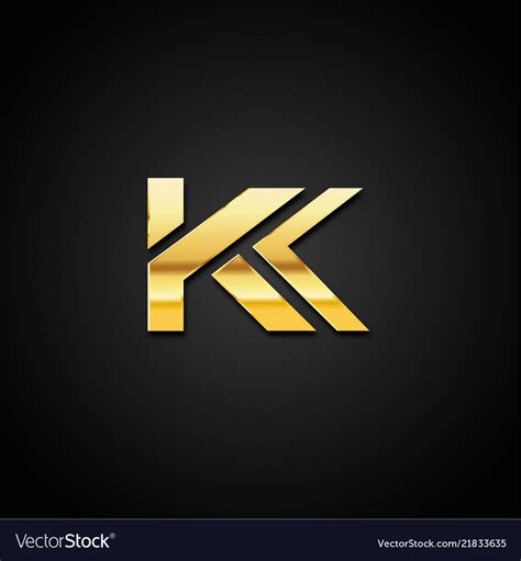 Gold Letter K Logo