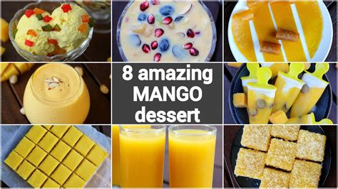 Mango Dessert Recipes Indian Mango Sweet Recipes Collection Easy Mango Recipes Youtube