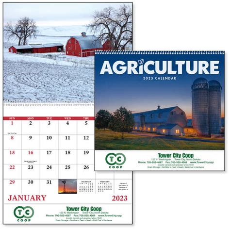 Agriculture Calendar Spiral 2023 Deluxe