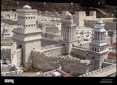 896 Model Of Herods Palace In Jerusalem Showing The Three Towers