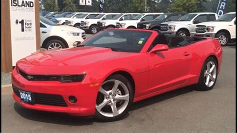 2015 Chevrolet Camaro Lt Low Km Leather Convertible Review Island