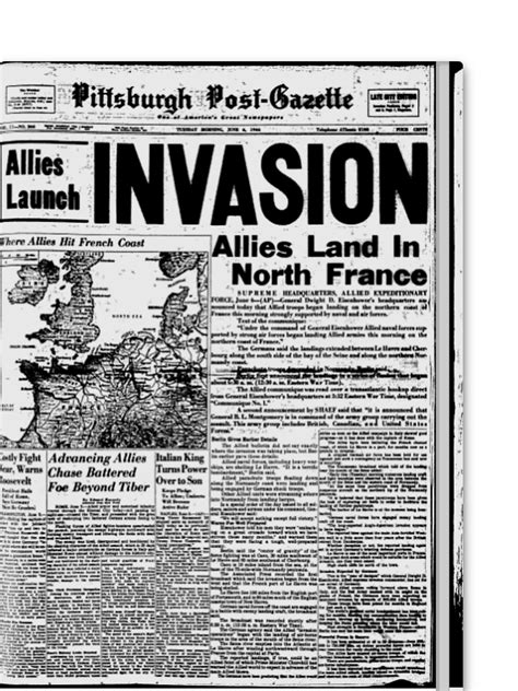How 21 Newspaper Front Pages Covered The D Day Invasion 70 Years Ago