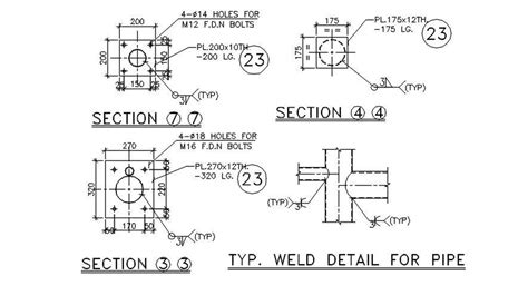 Cad Pipe Drawing