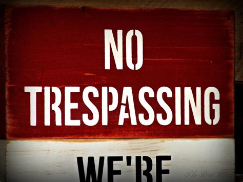 Funny No Trespassing Sign Funny Sign Wooden Sign Warning Etsy