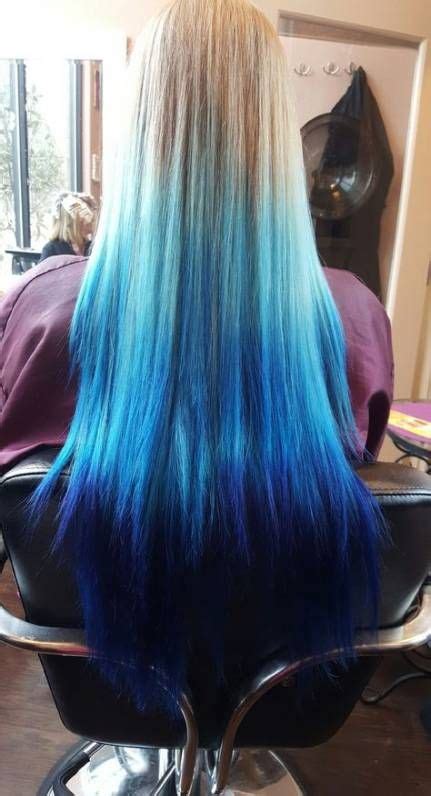 44 Ideas Hair Blue Blonde Faces Dip Dye Hair Hair Color Blue Blue