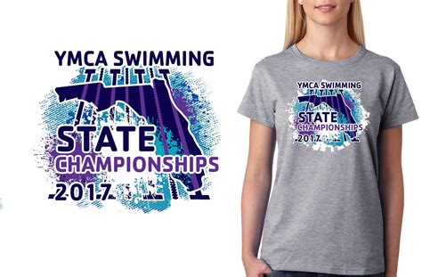Swimming Tshirt Logo Design Ymca Swimming State Championships