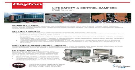 Life Safety And Control Dampers Ul 555 Ul 555s Nfpa 80 90a And 101
