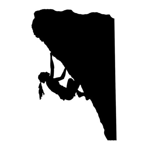 Rock Climber Silhouette At Getdrawings Rock Climbing Silhouette Girl