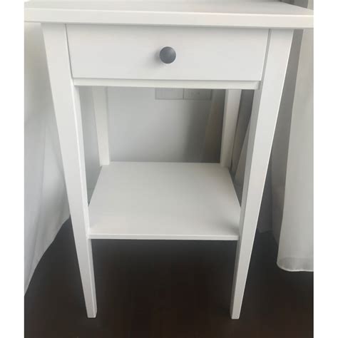 Ikea Hemnes Nightstand White Stain Furniture And Home Living Furniture