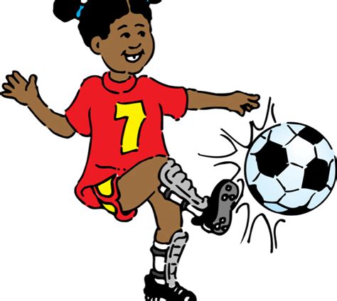 Soccer Clip Art Free Soccer Football Clipart Funny Girls Playing