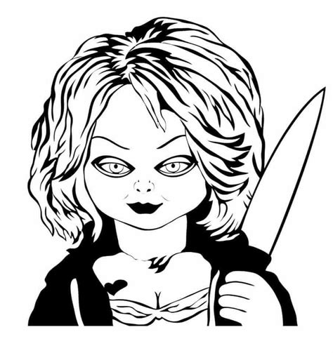 How To Draw Bride Of Chucky Step By Step Drawing Guide By Dawn Artofit