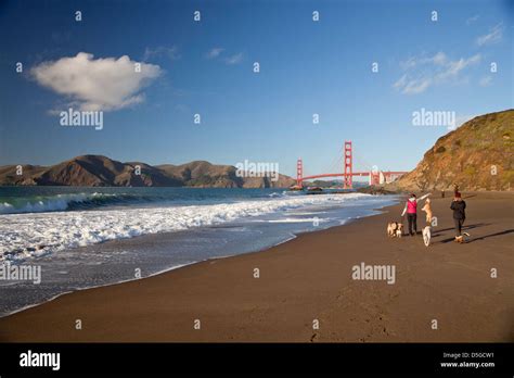 the golden gate bridge and baker beach in san francisco california united states of america