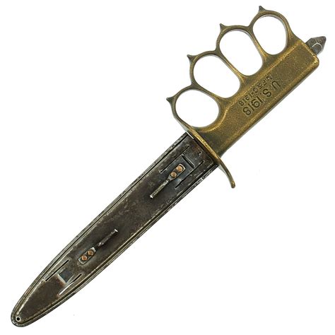 Original Us Wwi Model 1918 Mark I Trench Knife By L F And C With St