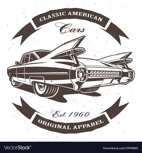 Classic American Car Royalty Free Vector Image