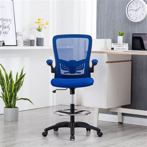 Smugdesk drafting chair tall office chair for standing desk. Serena Mesh Drafting Chair, Tall Office Chair for Standing ...