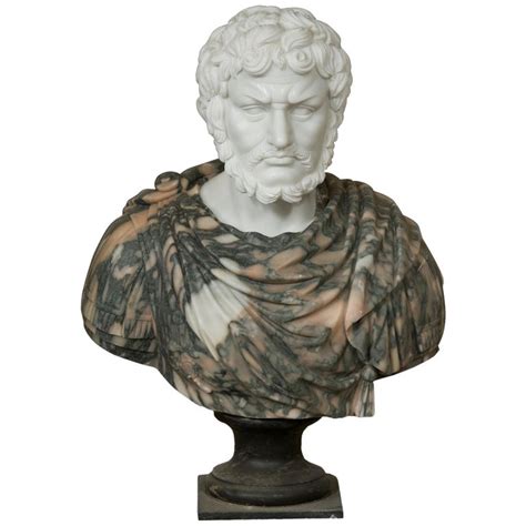 Marble Bust Roman Emperor 20th Century For Sale At 1stdibs
