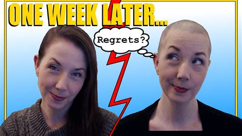 Regrets 1 Week After Shaving My Head [vlog] Youtube