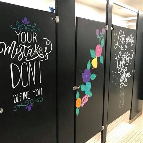 School Bathrooms With Positive Quotes School Bathroom School