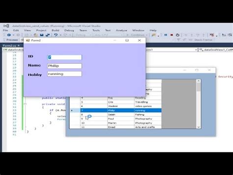 DataGridView CellClick Event How To Get Selected Row Values From DataGridView Into TextBox In