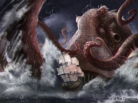 Kraken Evolved Creature Art Dark Fantasy Art Fantasy Artwork