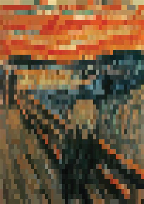 Pixel Art Famous Paintings On Behance