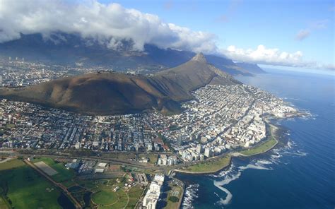 Cape Town Aerial View Aerial View Of Cape Town Stock Photo Download