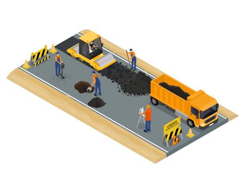 Road Construction Illustrations Royalty Free Vector Graphics And Clip