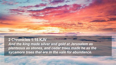 Chronicles Kjv Desktop Wallpaper And The King Made Silver And Gold At Jerusalem As