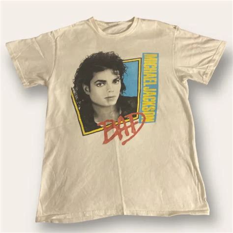 Vintage Michael Jackson Bad Tour Pepsi Pop Tee T Shirt Men S Size M