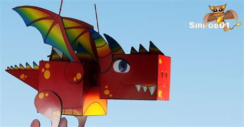 Kuboid Dragon Paper Toy From Sirrob01 Paper Toys Toys Paper