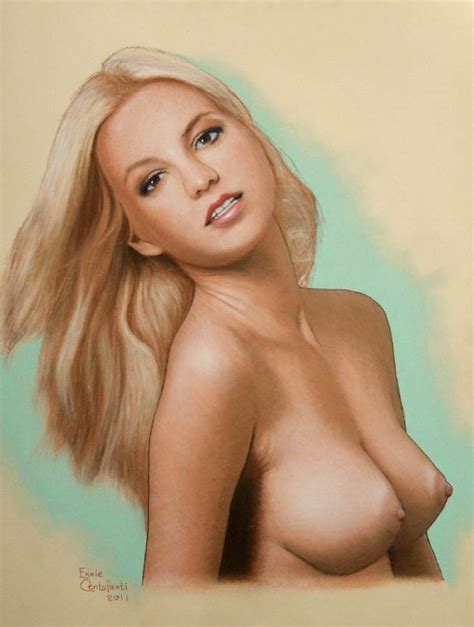 Rule 34 Blonde Hair Breasts Britney Spears Celebrity Detailed Ernie Centofanti Female Female
