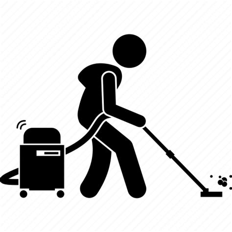 Man Person Vacuum Cleaner Icon Download On Iconfinder