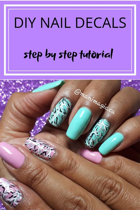Like i said before remember that self made decals are transparent/clear (unless you've used white paper). Easy and affordable! Create your own nail decals. | Nail ...