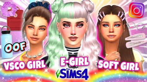 Vsco Girl Soft Girl E Girl In Sims 4 Sims 4 E Girls Soft Girl