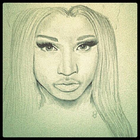 Nicki Minaj Graphite Drawing From Her Freedom Video Graphite Drawings