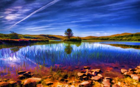 Free Download Beautiful Loch In Summer Beautiful Background Wallpaper X X For