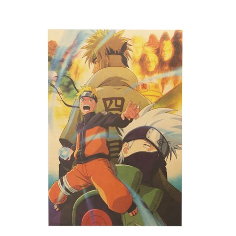 Naruto Uzumaki Kraft Paper Bar Poster Animefunstore