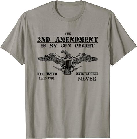 The 2nd Amendment Is My Gun Permit T Shirt Clothing