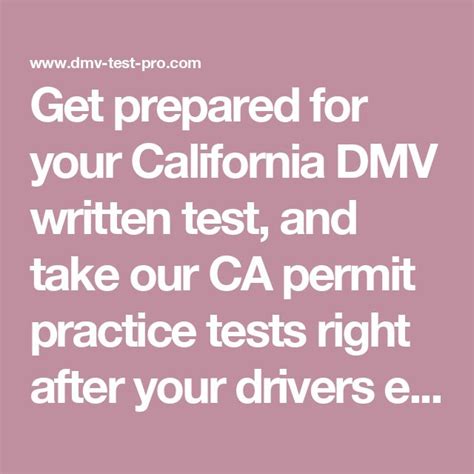 The Words Get Prepared For Your California Dmv Written Test And Take