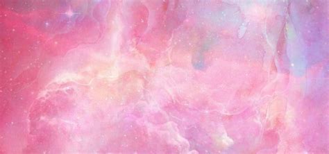 Dream Starry Sky Beautiful Pink Starry Sky Watercolor Background