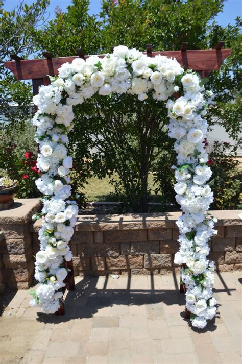 Wedding Arch Ceremony Arch Chuppah Arch Silk Flower Arch