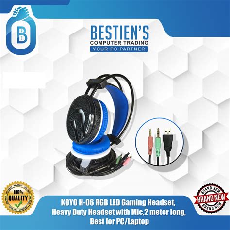 How to turn on external headset microphone on dell. KOYO H-06 RGB LED Gaming Headset, Heavy Duty Headset With ...