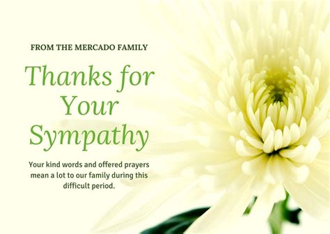 Thank You Message For Sympathy T